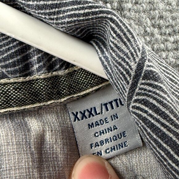 Tommy Bahama 3XL Silk Polyester Short Sleeve Floral Gray Vacation Mens Beach - Picture 10 of 16